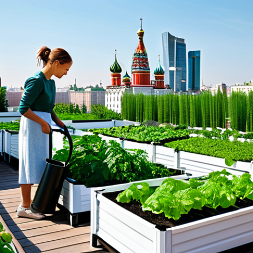 Home 16 도시농업관리사 이직 준비 체크리스트 - **
"A vibrant rooftop garden in Moscow, featuring raised beds overflowing with vegetables and herbs...