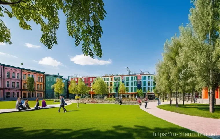 도시농업관리사와 도시 재생 프로젝트 - **Vibrant Rooftop Vertical Farm in Moscow:**
    A bustling, cutting-edge vertical farm on a spaciou...